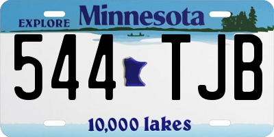 MN license plate 544TJB