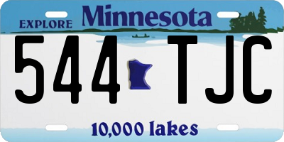MN license plate 544TJC