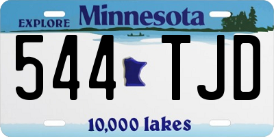 MN license plate 544TJD