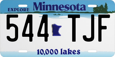 MN license plate 544TJF