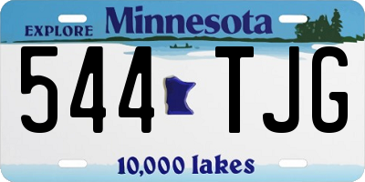 MN license plate 544TJG