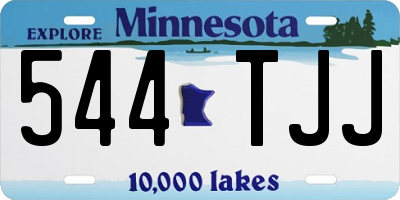 MN license plate 544TJJ