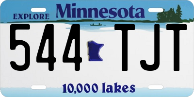 MN license plate 544TJT