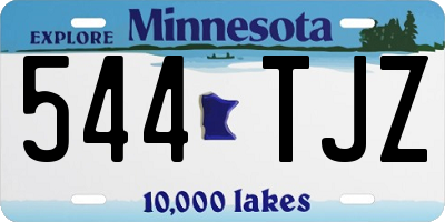 MN license plate 544TJZ