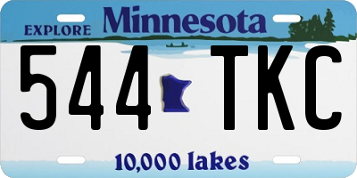 MN license plate 544TKC