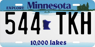 MN license plate 544TKH