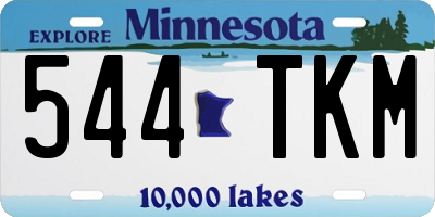 MN license plate 544TKM