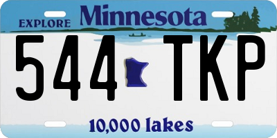 MN license plate 544TKP
