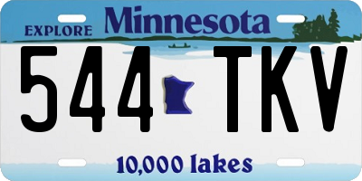 MN license plate 544TKV
