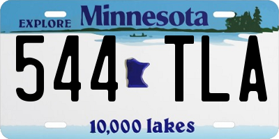 MN license plate 544TLA