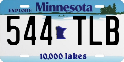 MN license plate 544TLB