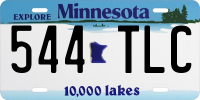 MN license plate 544TLC