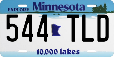 MN license plate 544TLD