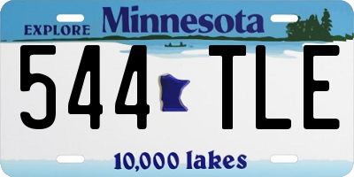 MN license plate 544TLE