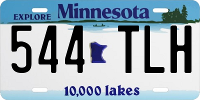 MN license plate 544TLH