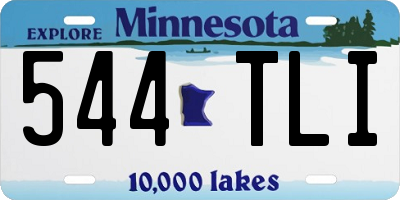 MN license plate 544TLI