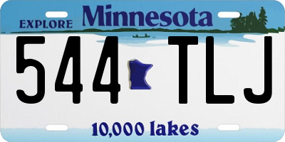 MN license plate 544TLJ