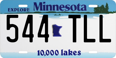 MN license plate 544TLL