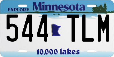 MN license plate 544TLM