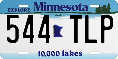 MN license plate 544TLP