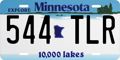 MN license plate 544TLR