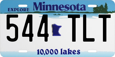 MN license plate 544TLT