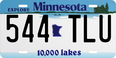MN license plate 544TLU