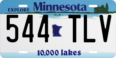 MN license plate 544TLV