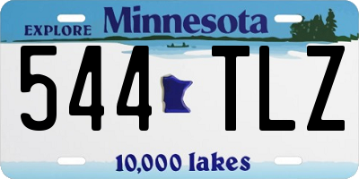 MN license plate 544TLZ
