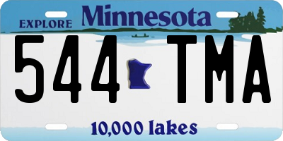 MN license plate 544TMA