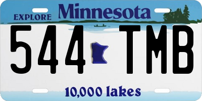 MN license plate 544TMB