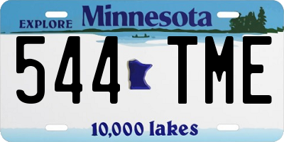 MN license plate 544TME