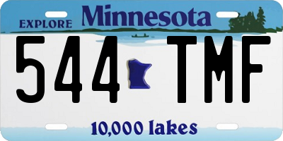 MN license plate 544TMF
