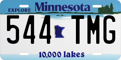 MN license plate 544TMG