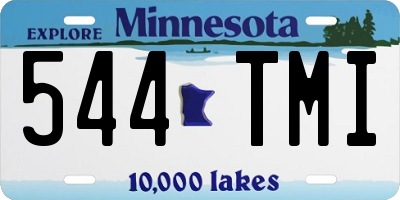 MN license plate 544TMI