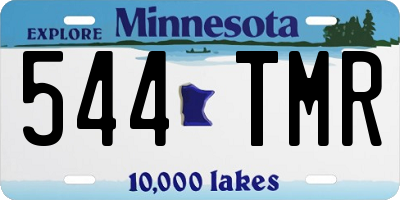 MN license plate 544TMR