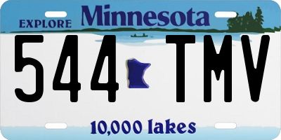 MN license plate 544TMV