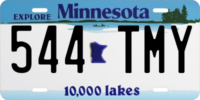 MN license plate 544TMY