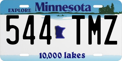 MN license plate 544TMZ