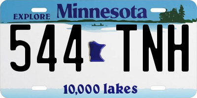 MN license plate 544TNH