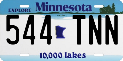 MN license plate 544TNN