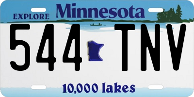 MN license plate 544TNV
