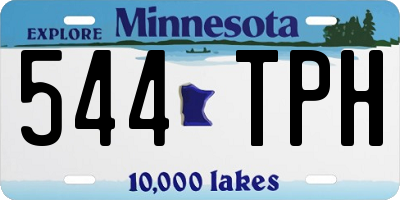 MN license plate 544TPH