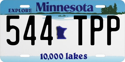 MN license plate 544TPP
