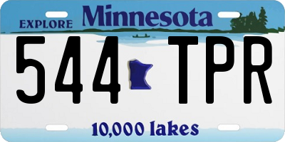 MN license plate 544TPR