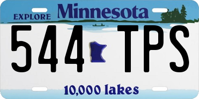 MN license plate 544TPS