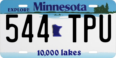 MN license plate 544TPU