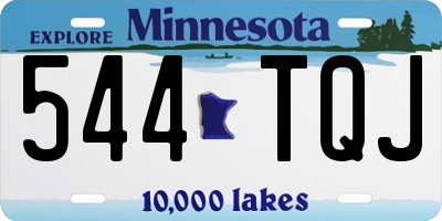 MN license plate 544TQJ