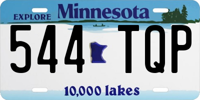 MN license plate 544TQP