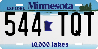 MN license plate 544TQT